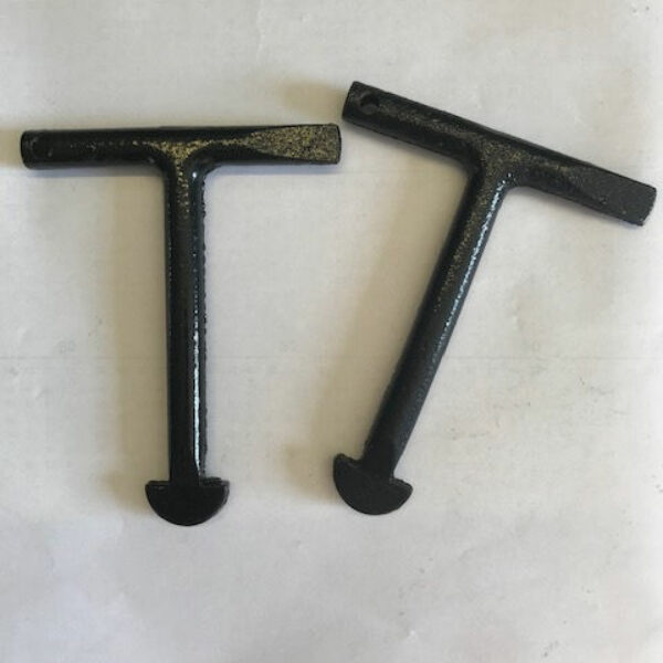 Short Steel D-head key