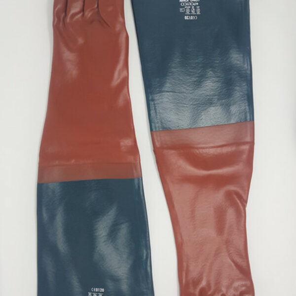 Long rubber drain cleaning gauntlets (pair)